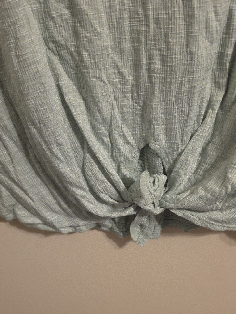 Alyx Sage Green Shoulder Detail Tie Front Blouse. NWT - Picture 4 of 7